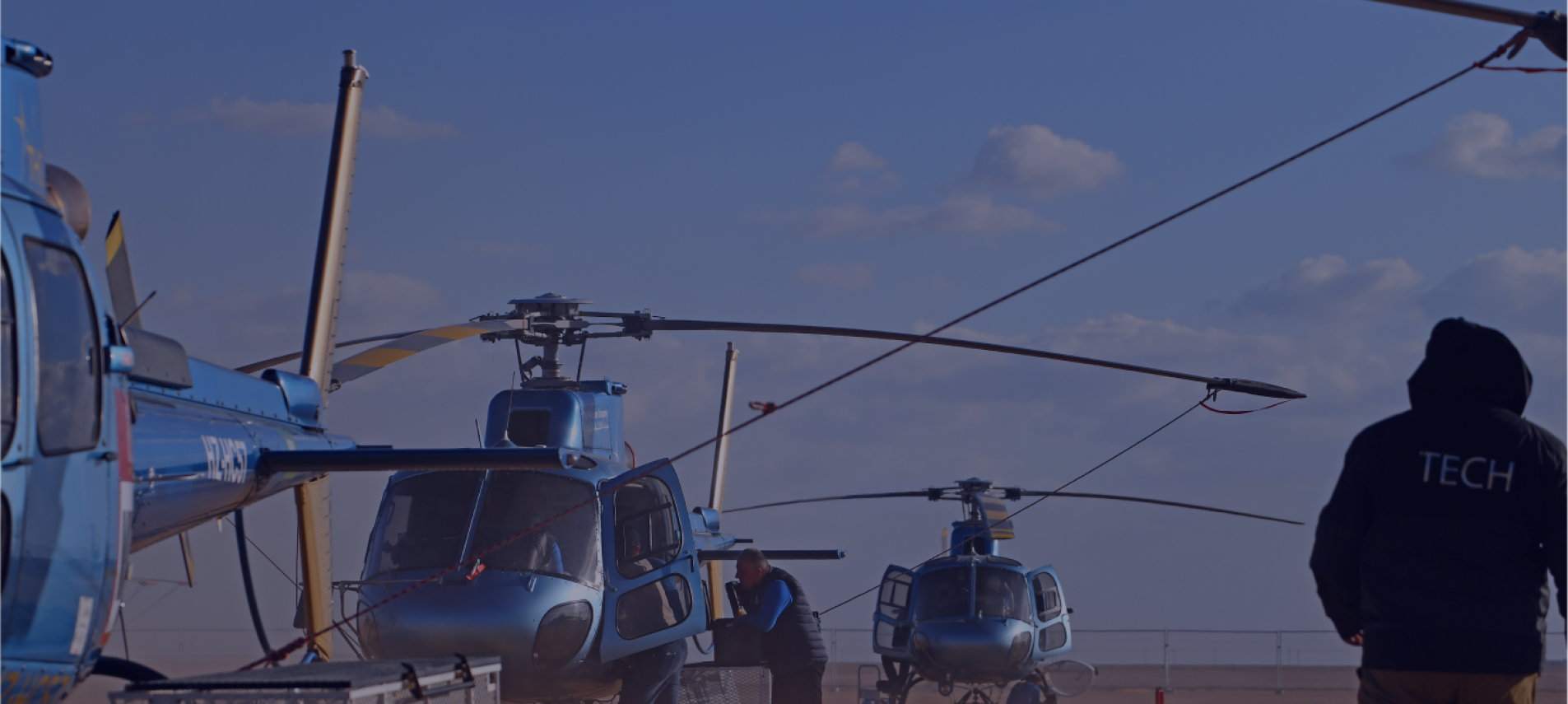 Preparing for overnight at the rally 